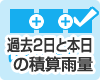 過去2日と本日の積算雨量